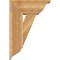 Ekena Millwork Traditional Traditional Rough Sawn Bracket w/ Offset Brace, Western Red Cedar, 8"W x 18"D x 26"H BKT0806X18X26TRA01RWR - alternate 2
